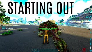 STARTING OUT IN CRYSTAL ISLES!- New Map (E1) - Ark Survival