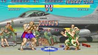 Street Fighter 2 The World Warrior - Boss Hack - Sagat - (ARCADE) - FINAL = ストリートファイター2