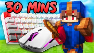 [30 Minutes] Bedwars Keyboard & Mouse ASMR Sounds | Hypixel Bedwars