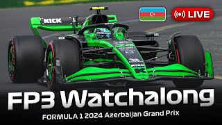 [LIVE] FORMULA 1 Azerbaijan Grand Prix 2024 - FP3 Watchalong | Live Timing