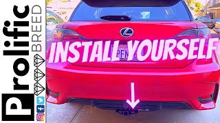 HOW TO INSTALL HITCH ON LEXUS CT200H