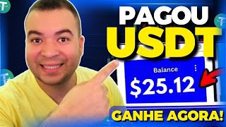 NOVO SITE! GANHE $ 18.00 USDT COM APENAS DOIS CLIQUES I Como ganhar dinheiro na internet