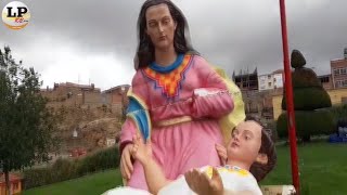 Arman un pesebre gigante en Oruro: Las figuras miden entre 2 y 7 metros