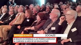 UM: SE REALIZÓ UN HOMENAJE A LOS PRIMEROS EGRESADOS AL CUMPLIRSE 50 AÑOS DE SUS GRADUACIONES