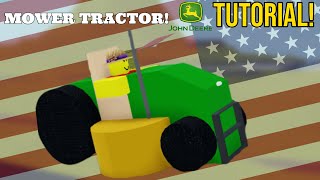 Mower Tractor Tutorial/mini Showcase Roblox Plane Crazy