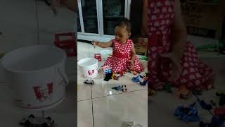 Baby playing toys