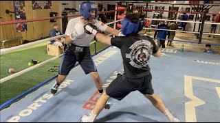 SPARRING AT THE BOXING GYM!!!