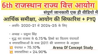 6th Financial Commission Of Rajasthan, Economic Survey Data and All Previous  year questions Of SFC