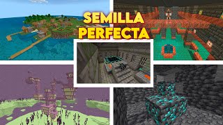 🔥La MEJOR SEMILLA PARA MINECRAFT 1.21 BEDROCK para Survival tecnico!!!  #minecraft