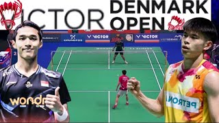 Jonatan Christie (INA) VS Leong Jun Hao (MAS)| | Round Of 32 Victor Denmark Open 2024