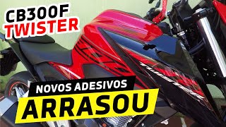 CB300F TWISTER - ESTA PERSONALIZAÇÃO DE ADESIVOS SIMPLESMENTE ARRASOU!! TOP DEMAIS!!