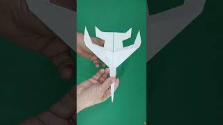 Tutorial Fácil: Como Fazer Avião de Papel a Jato – Origami. #shorts