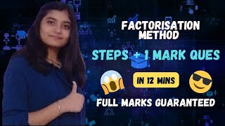 Factorisation Method - Quadratic equation | class 10 Maths 2022-23 | Boards #mathsonfire #class10 #