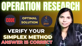 Simplex Method Linear Programming | JAVA Programming Project