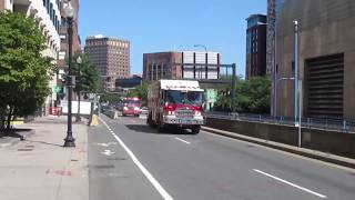 Boston Fire Dept Rescue 1 Spare and Engine 4 Responding