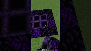 How to make " Collapsed nether portal " in #minecraft ? 🌌