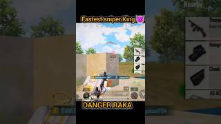 FASTEST😈  DOUBLE SNIPER KING 👑 PUBG BGMI | DANGER RAKA🔥#shorts #short #viral #sniper #trending #pubg