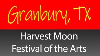 Harvest Moon Festival of the Arts - Granbury, TX - Walking Tour - 4k UHD