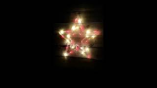 55cm Multi-coloured LED Star Silhouette Christmas Decoration