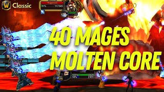 40 Mages MC World First - WoW Classic