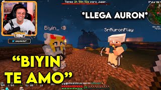 AMPETER LIGANDO A BIYIN *llega AURON* 😱 || TORTILLALAND 2 ⛏