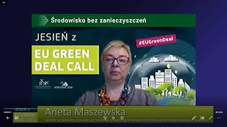 Czat z prelegentem – Środowisko bez zanieczyszczeń | Aneta Maszewska | Jesień z EUGreenDealCall