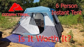 Ozark Trail 6 Person Instant Tent Overview Review | Is a Walmart Tent Really That Good?