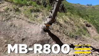 Rock profiling with the MB-R800 drum cutter