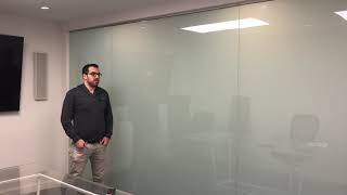 Watch Smart Glass In Action - Use Voice Control to Turn Glass From Clear to Frosted