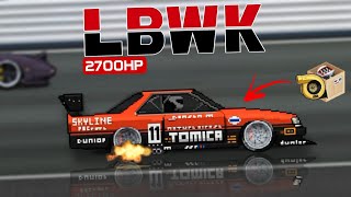 2700HP LBWK Nissan skyline R31 BUILD In pixel car racer | 6.2 seconds | Pixel car racer