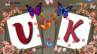 V 💖💖K letter