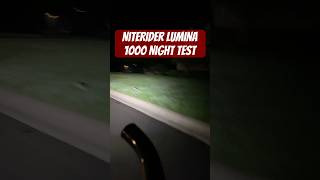 NiteRider Lumina 1000 Night Testing