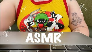 ASMR in my college library | typing sounds, background noise, no talking ✯