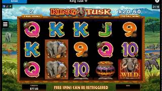 KING TUSK FREE SPINS Online Slot Machine Live Play Free Spins Nice BONUS Win