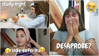 DÍ EL FINAL DE SOCIALES *reacción a la nota* + noche de estudio!