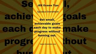 JEE Mains Exams Prep Tip -  Avoid Burning Out | #jeemains #jeemain2024