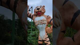 I wonder how old this Tiger Statue is? Baguio Camp John Hay Mini golf #johnhay #minigolf