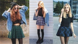 Admirable Plaid Skirt Grunge To Rock Your Activity