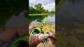 OMG I LOST A “GIANT BASS”!! #shorts #fishing #bassfishing #baitcaster