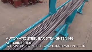 Automatic steel wire straightening shearing line