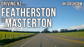 Driving New Zealand: Featherston to Masterton 4k