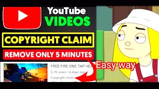 How to remove copyright claim in your video/contain #removecopyright#copyrightclaim#videocopyright