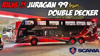 AKHIRNYA RILISS !! 2 UNIT DOUBLE DECKER RASA PESAWAT JURAGAN 99 TRANS UNTUK AKAP MALANG-JAKARTA