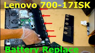 Lenovo IdeaPad 700-17iSK: How to Replace the Battery (Internal)