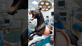 Doctors save pregnant mare #horse #mare #pregnant #humanity #helptheanimals #horselover #foal