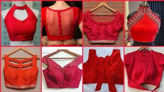 Latest Red Colour Blouse Design Ideas ||Red colour Blouses new Model ||