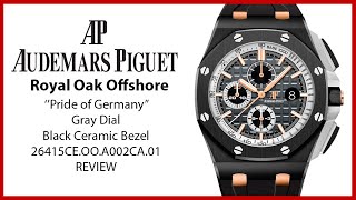 ▶ Audemars Piguet Royal Oak Offshore "Pride of Germany" Black Ceramic 26415CE.OO.A002CA.01 - REVIEW