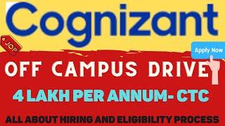 📣Cognizant Off Campus Drive for 2020 Batch | Skill Based Hiring | Apply Fast