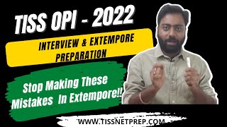 Mistakes Aspirants Make In TISS Extempore | TISS OPI Preparation