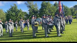 Dykehead sons of William burst their bass drum @ Stirling Protestant boys band parade 2022